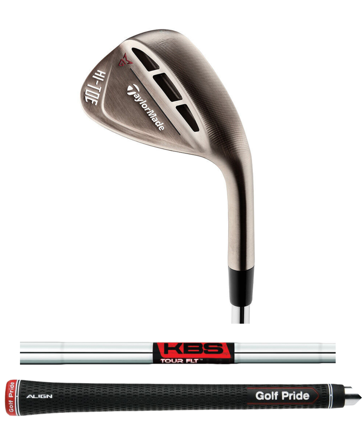 TaylorMade Hi Toe 2 58* Low Bounce Wedge, KBS Tour FLT 120 Stiff