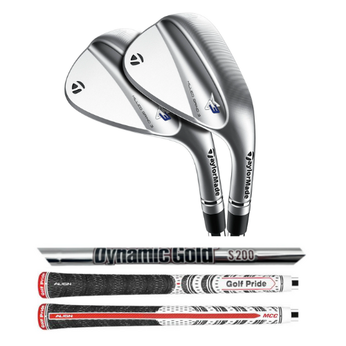 TaylorMade Milled Grind 3 54* & 58* SB Wedge Combo, Dynamic Gold 
