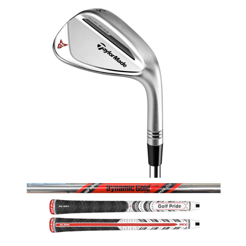 TaylorMade Milled Grind 2 48* Standard Bounce Wedge, Dynamic Gold 