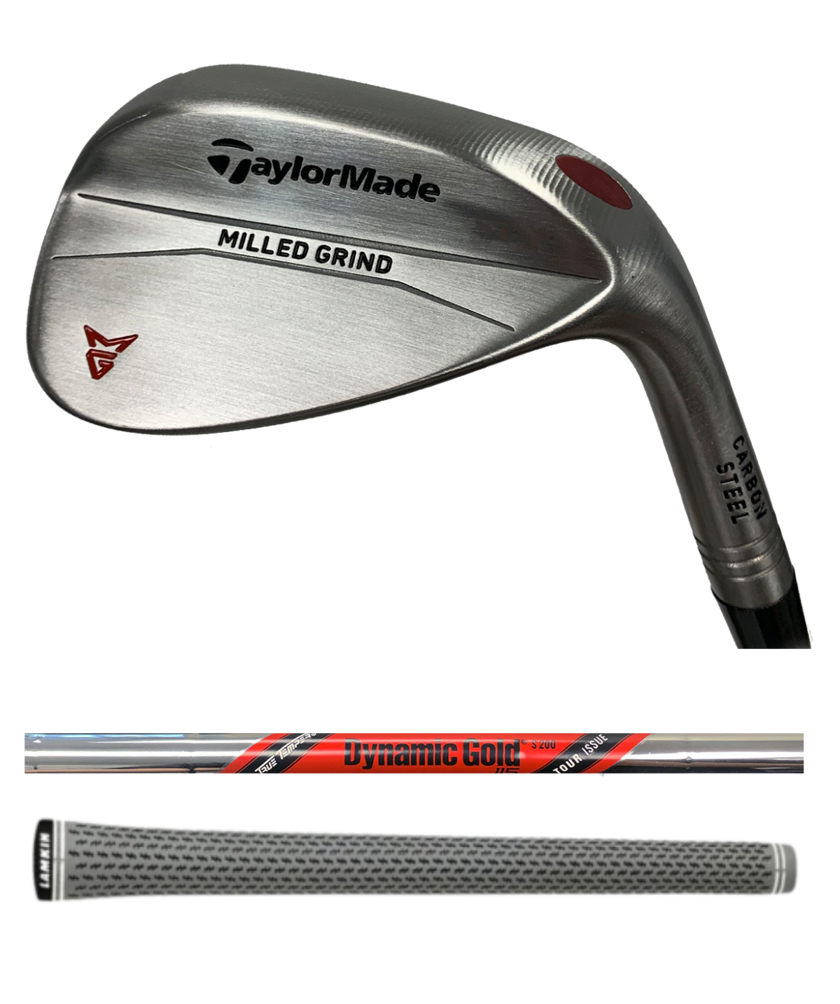 TaylorMade Milled Grind RAW 58* LB 08 Wedge, Dynamic Gold Tour