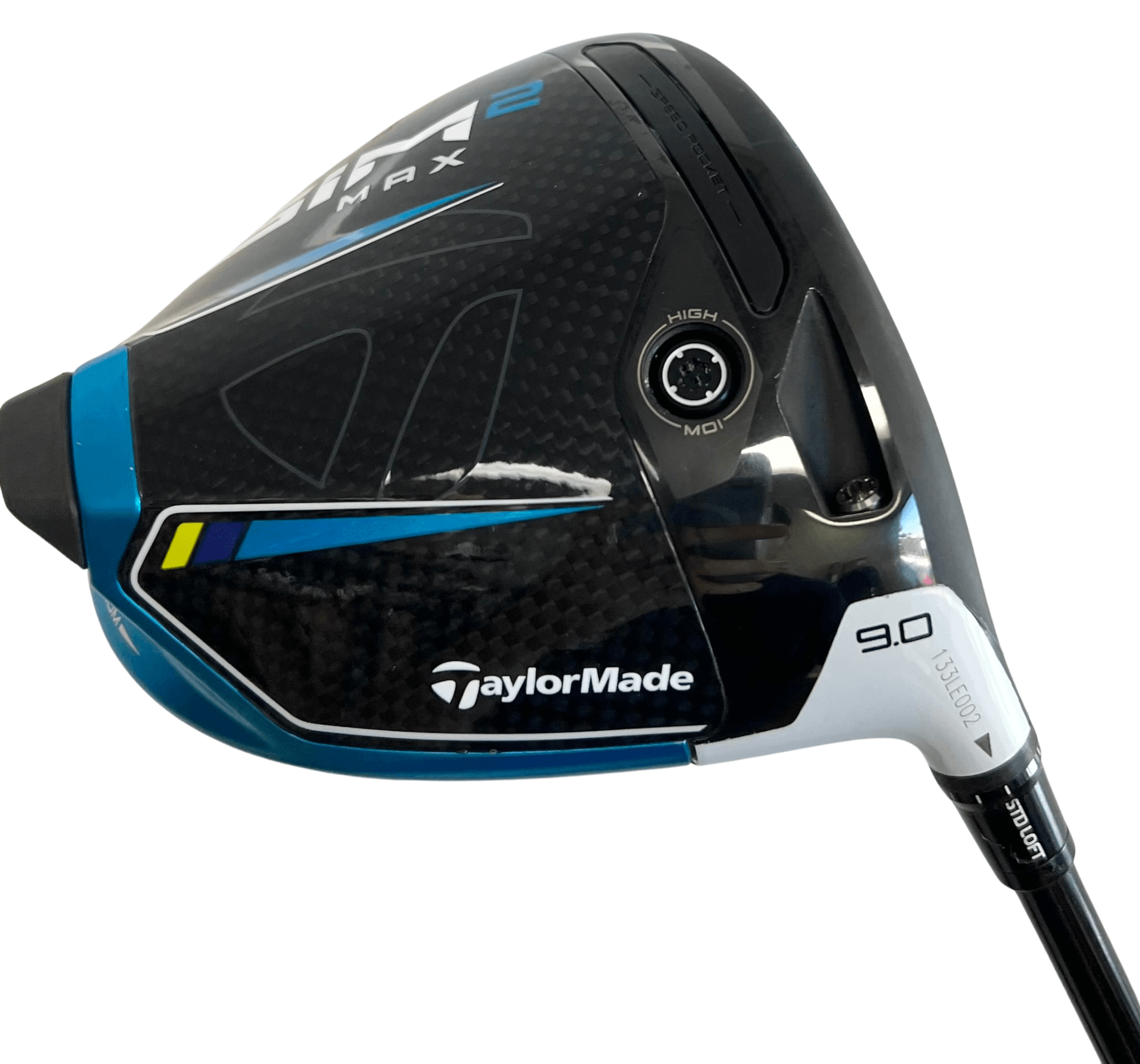 TaylorMade Sim 2 Max 9* Driver, Graphite Design Tour AD DJ-8 Stiff