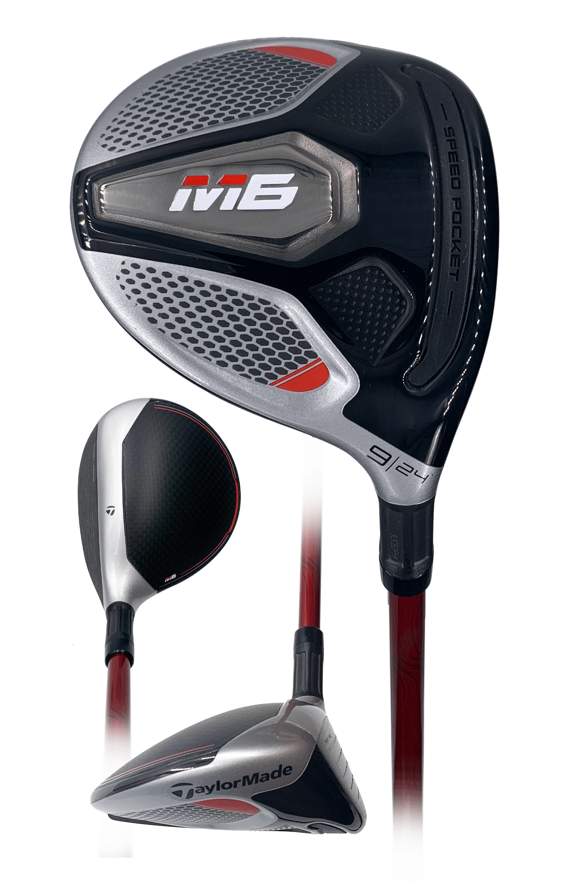 TaylorMade M6 Fairway #9 Wood (24 Degrees), Even Flow Red