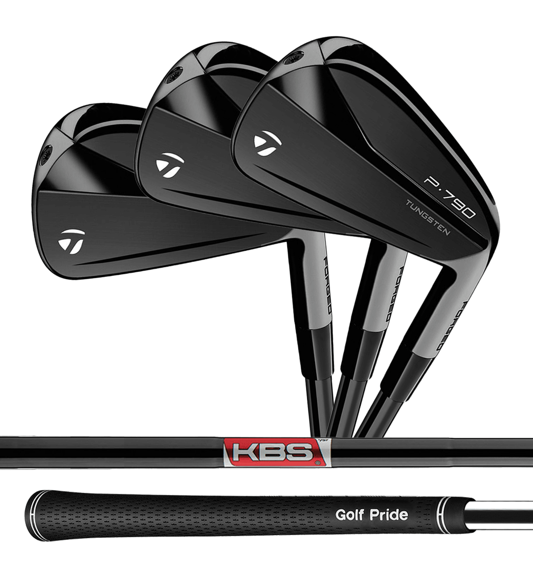 TaylorMade P790 Phantom Black Iron Set, 4-Pw, KBS Tour Lite Stiff Flex