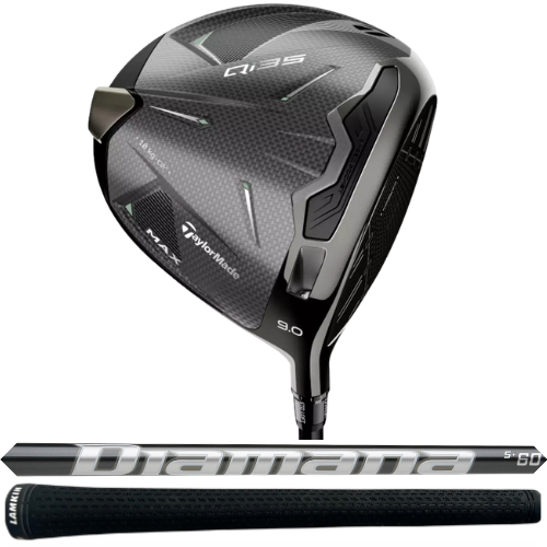 TaylorMade Qi35 Max 9* Driver, Mitsubishi Diamana S+ 60 X-Stiff