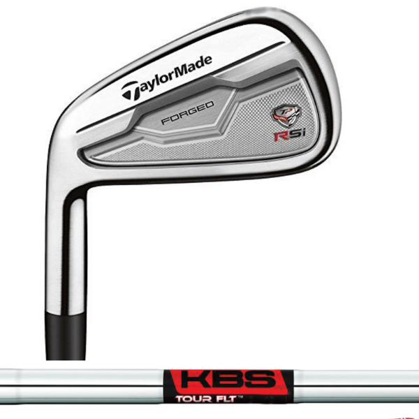 Left Handed TaylorMade Rsi TP #7 Iron, KBS Tour FLT 120 Stiff Flex ...