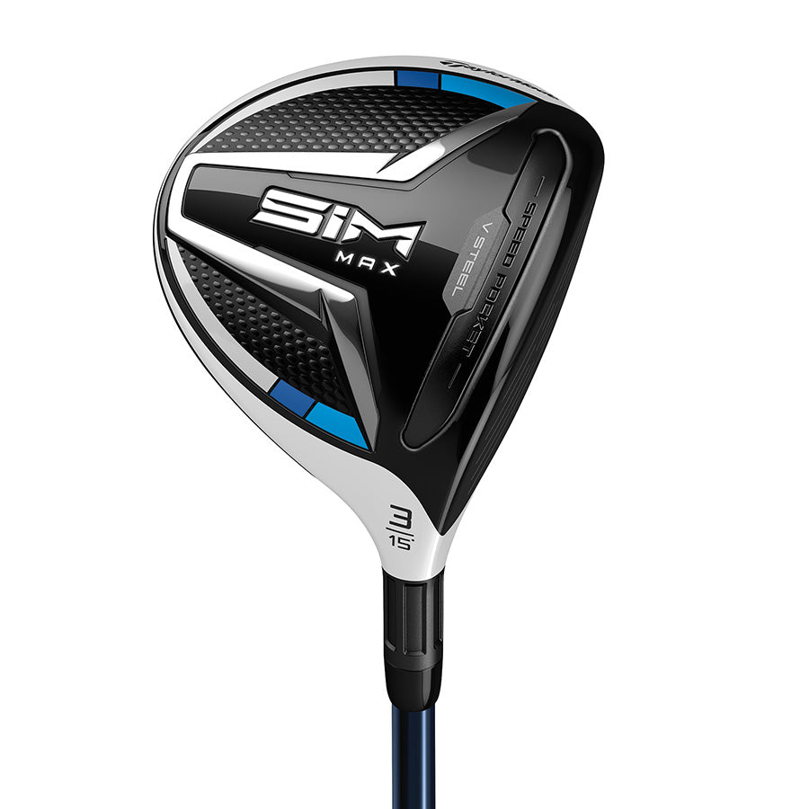 LEFTY NEW TaylorMade SIM MAX #3-15* Fairway, Blue Atmos Stiff Flex