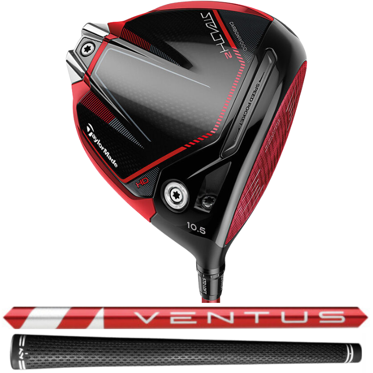 TaylorMade STEALTH2 ドライバー 10.5 FLEX-S TaylorMade Stealth 2 HD 10.5* Driver, Fujikura Ventus Red 7S Stiff