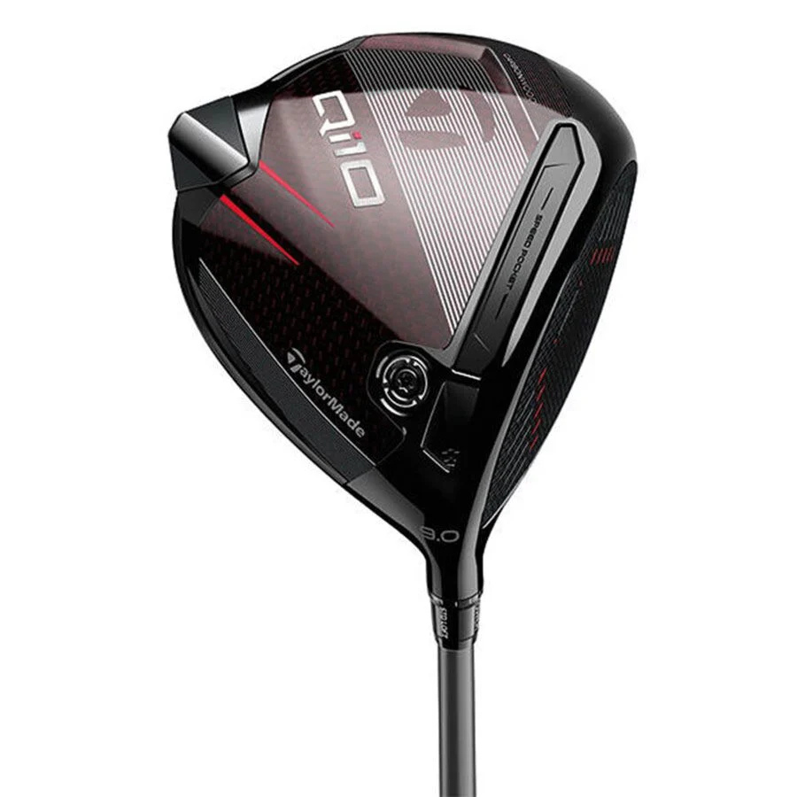 LEFTY NEW TaylorMade Qi10 DS Black Red 9.0* Driver, Diamana T+