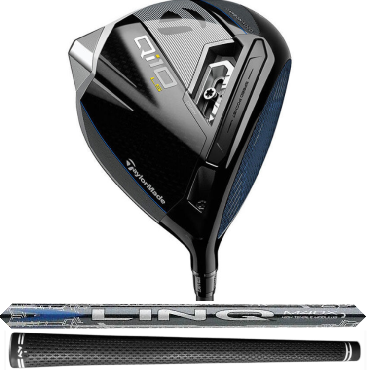 TaylorMade Qi10 LS 8* Driver, Mamiya LINQ M40X Blue 6F5 X-Stiff