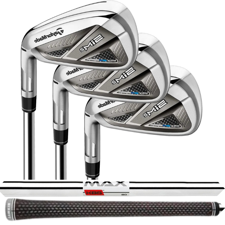 Left Handed Sim 2 Max #5-PW & AW Iron Set, KBS Max MT 85 Regular