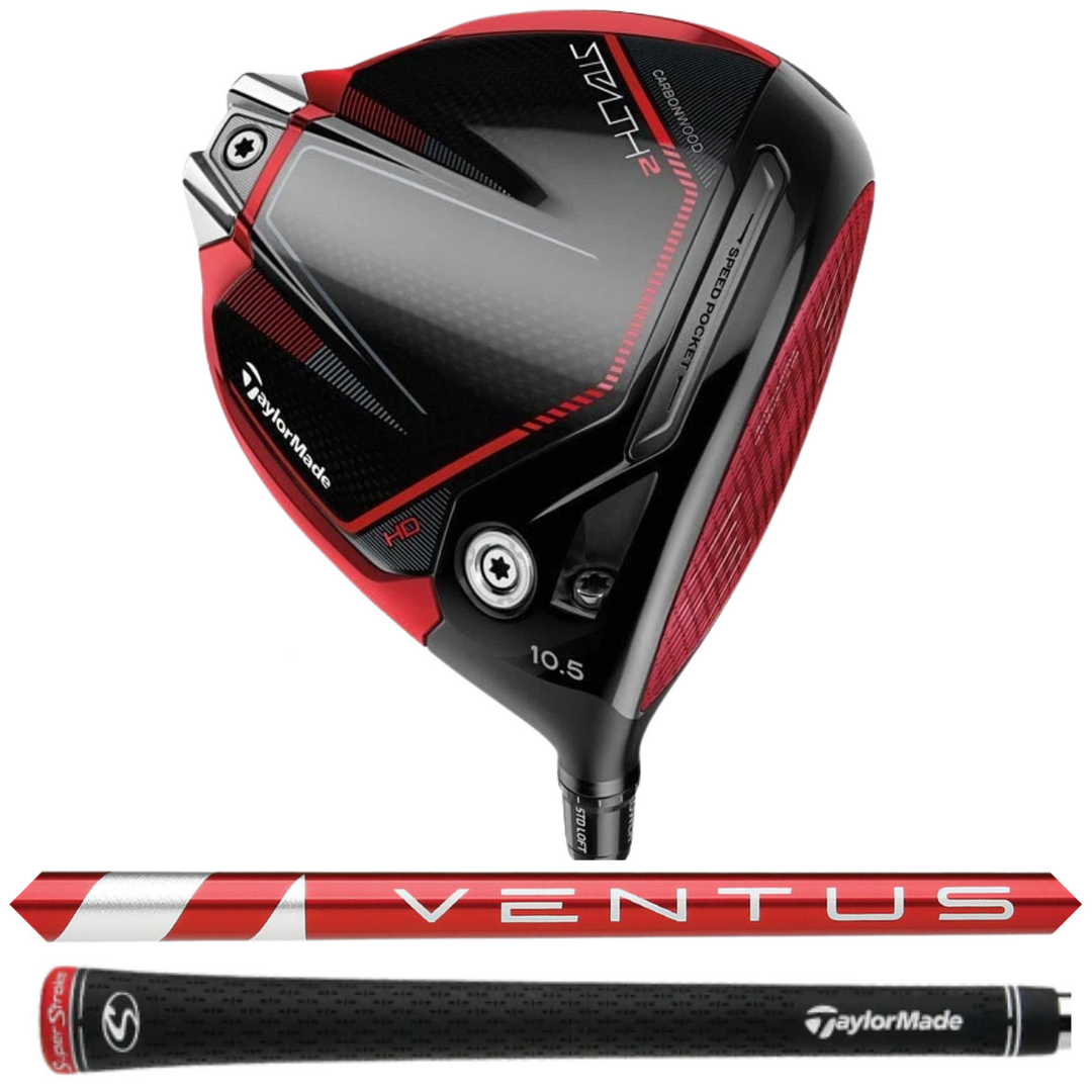 TaylorMade Stealth 2 HD 10.5* Driver, Fujikura Ventus Red 6R