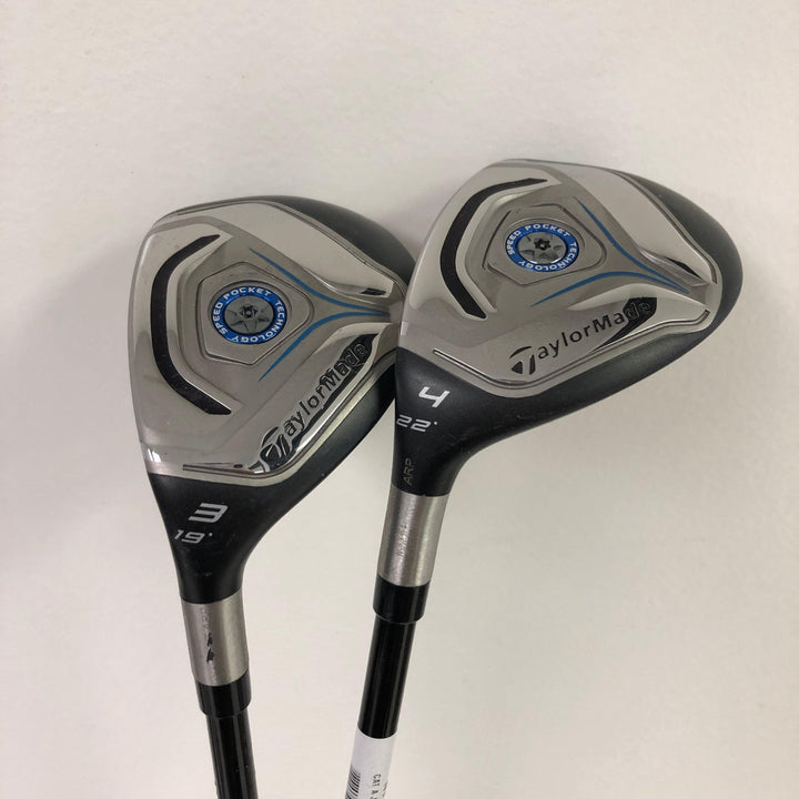 LEFT HANDED TaylorMade JetSpeed Rescue Hybrids, Graphite Matrix