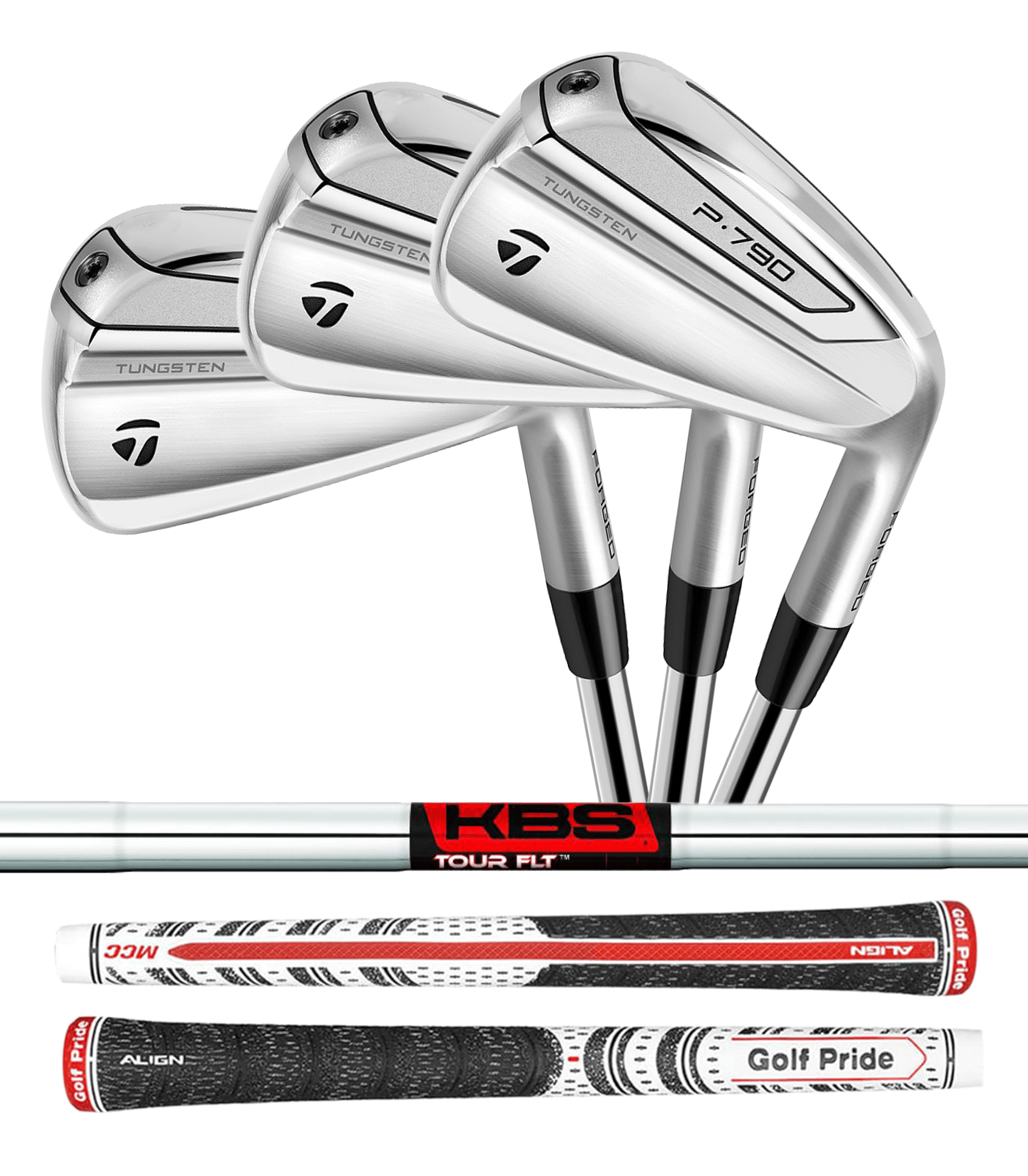 TaylorMade P790 Iron Set, 6-Pw, with KBS Tour FLT Shafts, Right Hand ...