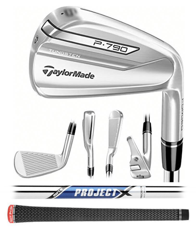 Irons 5-PW TaylorMade P790 #8 Iron - Project X Rifle 6.0 Stiff