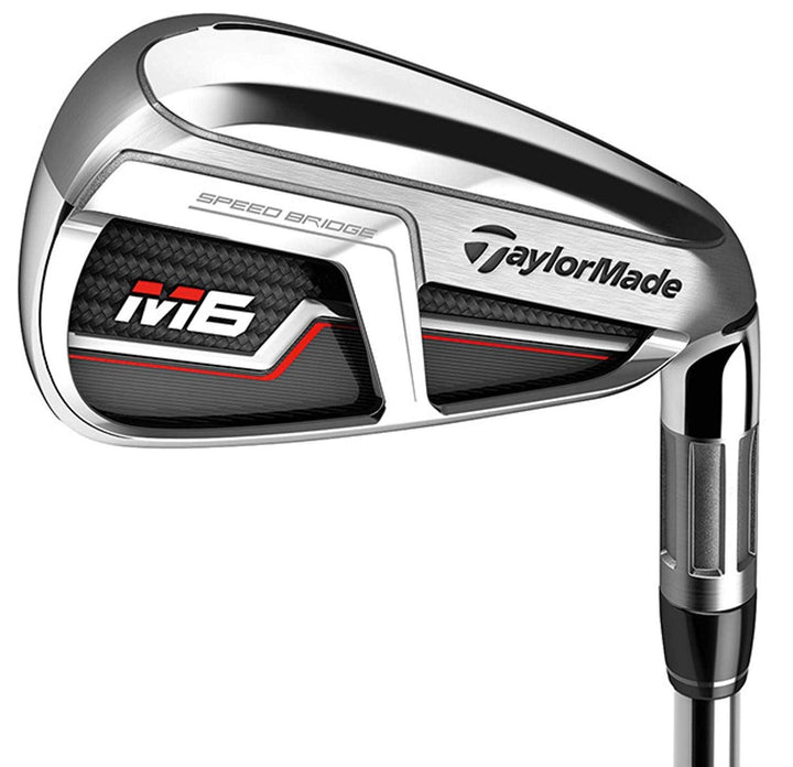 NEW TaylorMade M6 #8 Single Iron, Fujikura Atmos Regular Flex, Red